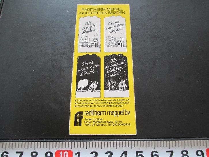 sticker raditherm meppel isoleert elk seizoen, Verzamelen, Stickers, Zo goed als nieuw, Ophalen