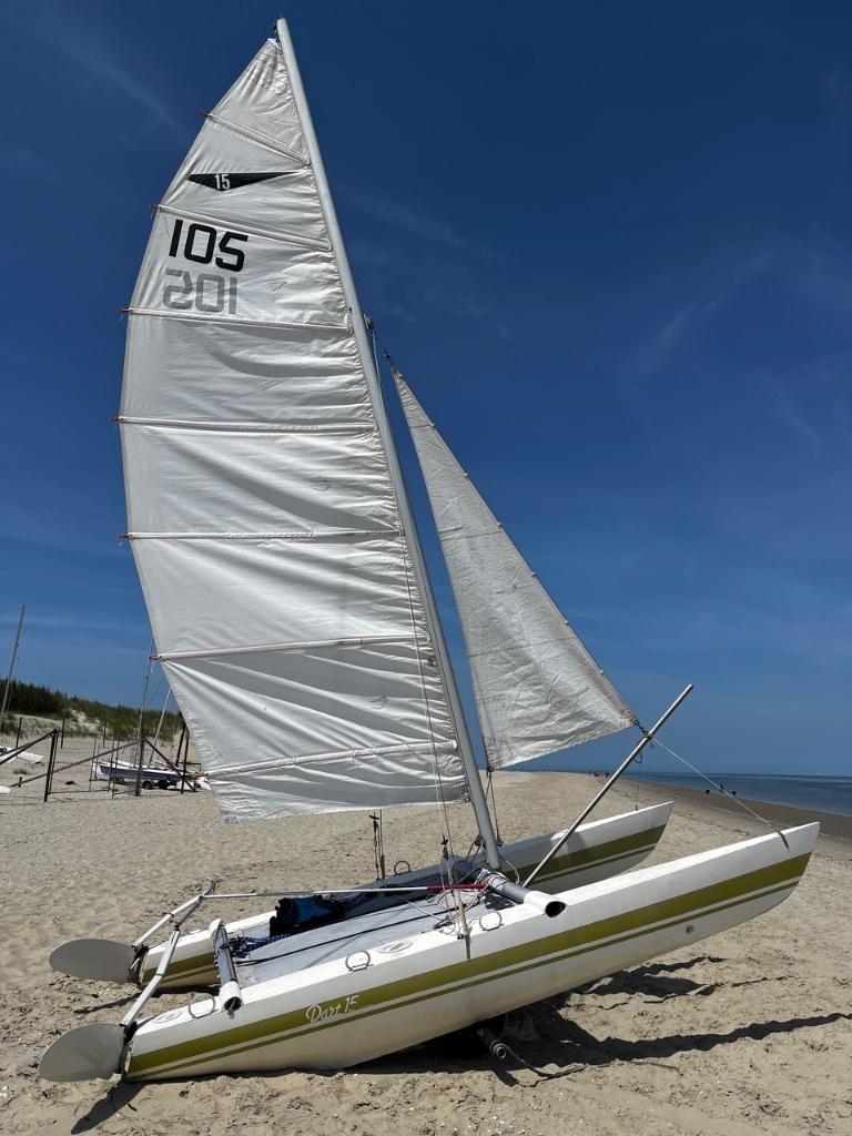 Dart 15 catamaran met trailer, Watersport en Boten, Catamarans, Ophalen, Gebruikt
