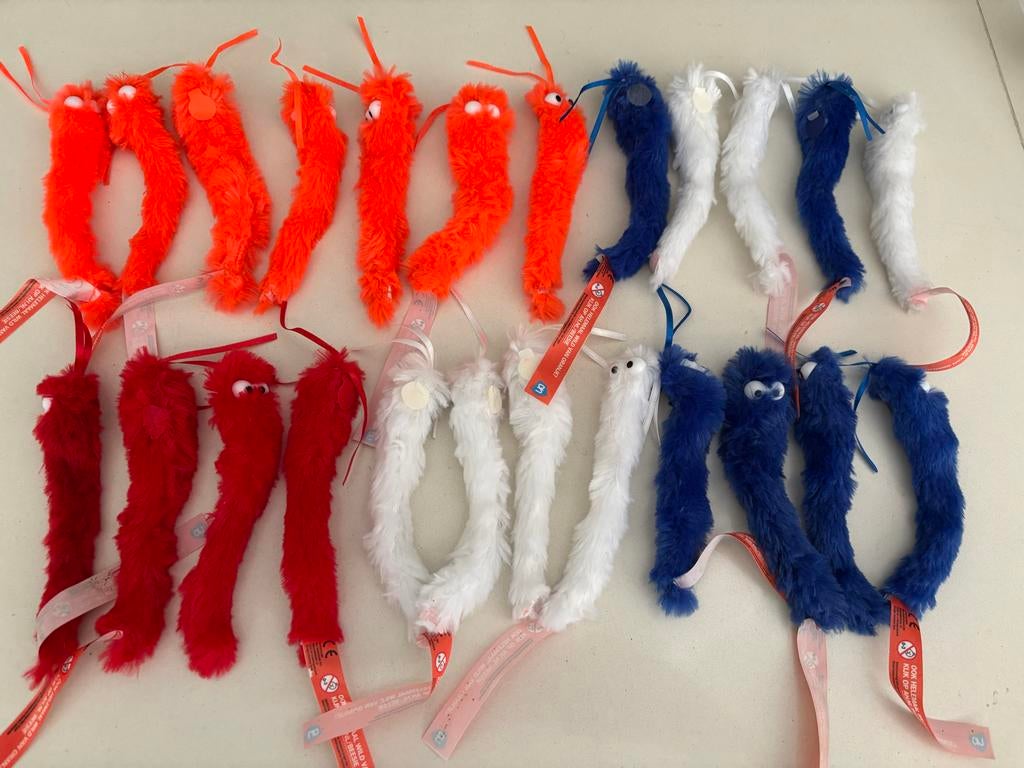 Set 24 Albert Heijn AH beesies 4 kleuren speeltje 24 st!, Ophalen of Verzenden, Zo goed als nieuw, Jongen of Meisje