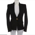 Balmain Paris Single-Button Blazer – Zwart – Maat 34, Zwart, Nieuw, Ophalen of Verzenden, Balmain Paris