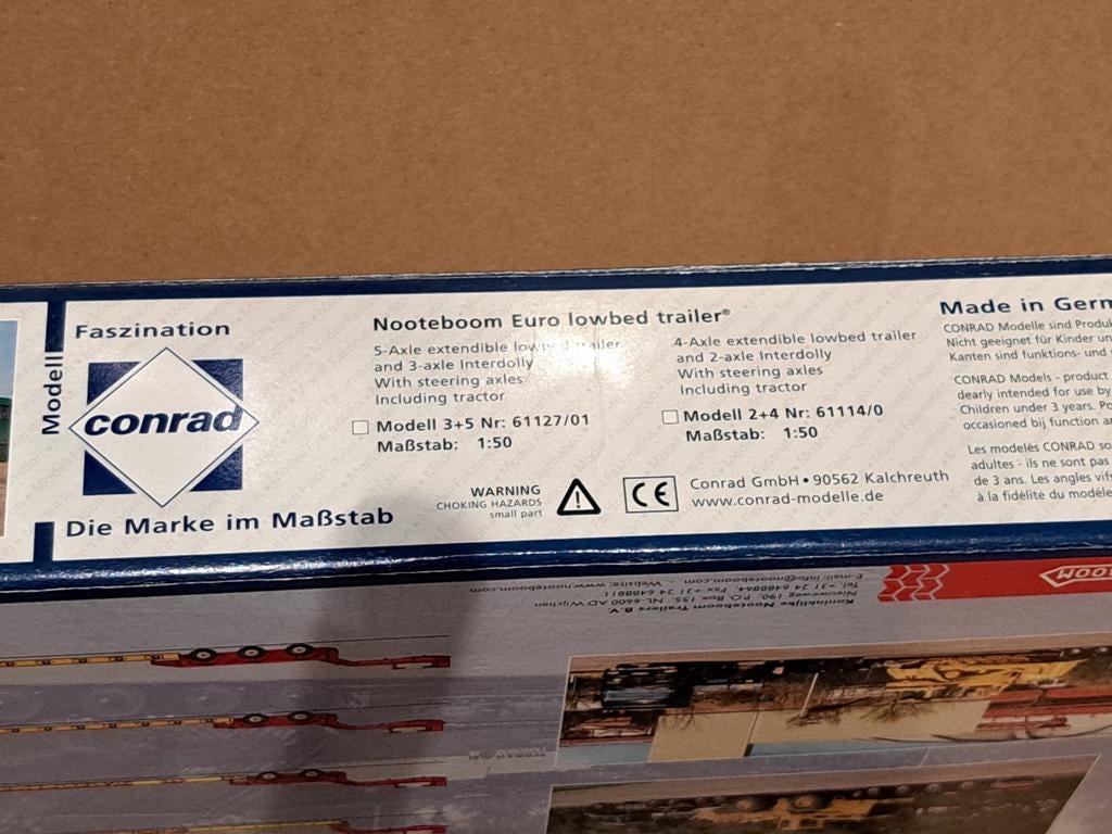 Nieuwe Conrad dieplader (zonder trekker) ruilen voor WSI, Hobby en Vrije tijd, Modelauto's | 1:50, Ophalen of Verzenden, Nieuw