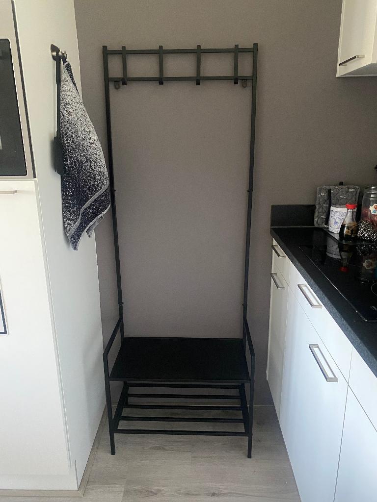 Kapstok met schoenenrek - bieden, Ophalen, Kunststof, Zo goed als nieuw, Staande kapstok