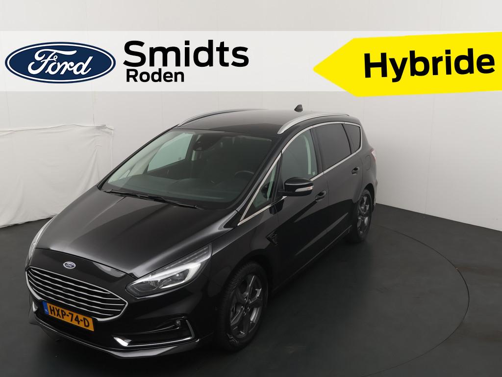 Ford S-Max 2.5 HYBRID Titanium 7p. 190pk | Adapt. Cruise | 7, Stof, Gebruikt, 7 stoelen, Zwart