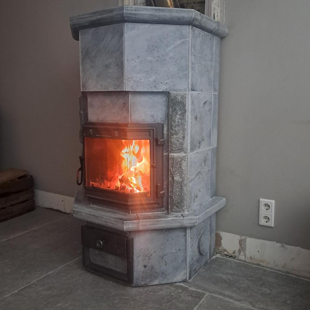 Speksteenkachel te koop, Huis en Inrichting, Kachels, Ophalen of Verzenden, Gas, Vrijstaand, Gaskachel
