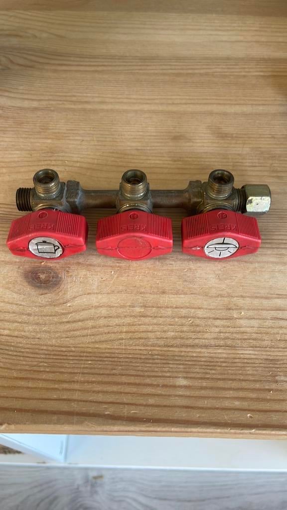 Gaskraan verdeelblok, Ophalen of Verzenden, Gebruikt