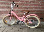 Kinder fietsje 18 inch meisjes roze, Ophalen, Zo goed als nieuw, 16 tot 20 inch