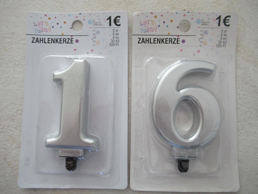 kaarsen 16 jaar, Hobby en Vrije tijd, Feestartikelen, Ophalen of Verzenden, Nieuw, Versiering, Verjaardag