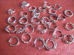 Partij van 35 verstelbare ringen, Sieraden, Tassen en Uiterlijk, Ringen, Overige materialen, Overige kleuren, Verzenden, Dame