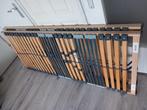 Te koop aangeboden: 2 stevige lattebodems 80x200 cm., Ophalen, Gebruikt, Tweepersoons, 80 cm