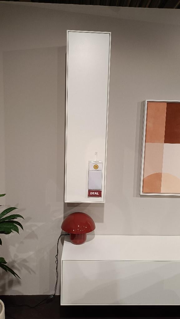 SHOWMODEL MOIANO HANGKAST WIT, Met deur(en), 100 tot 150 cm, Zo goed als nieuw, Minder dan 150 cm