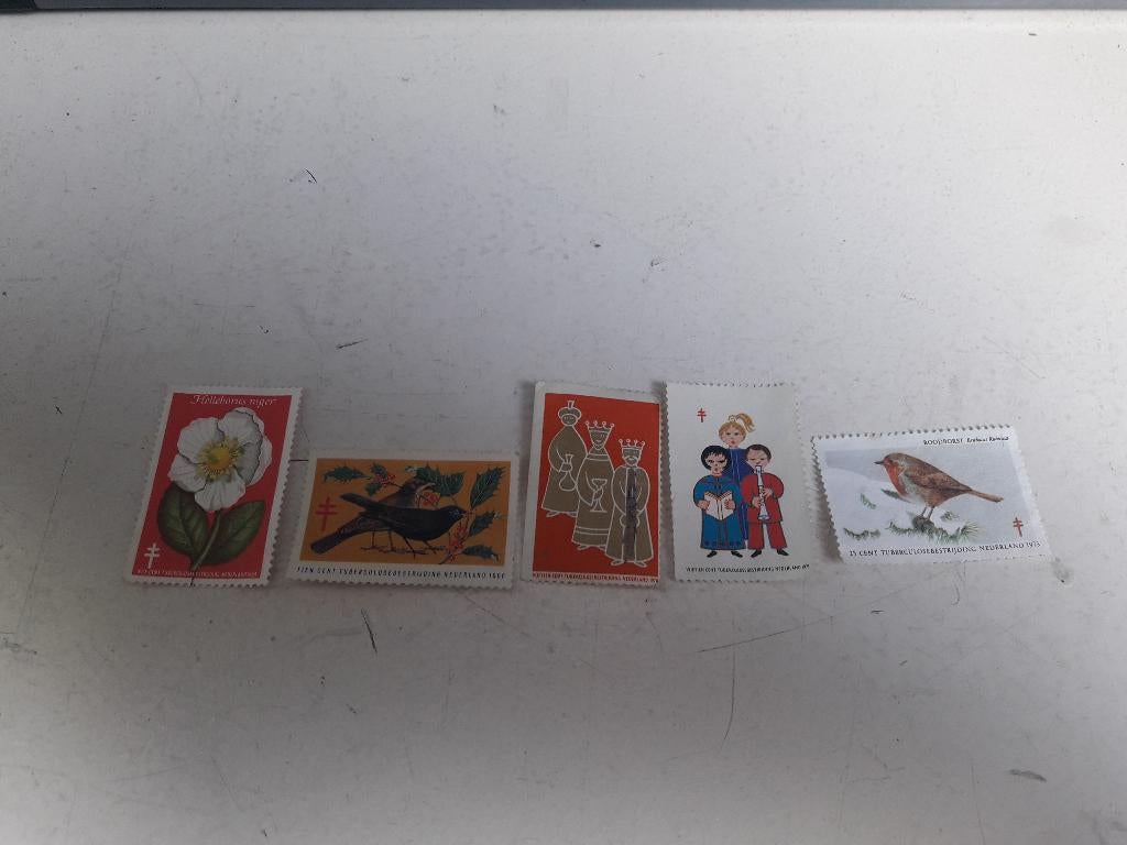 Tuberculose zegels 64,66,70,71,73 (Z177-78), Ophalen of Verzenden, Postfris