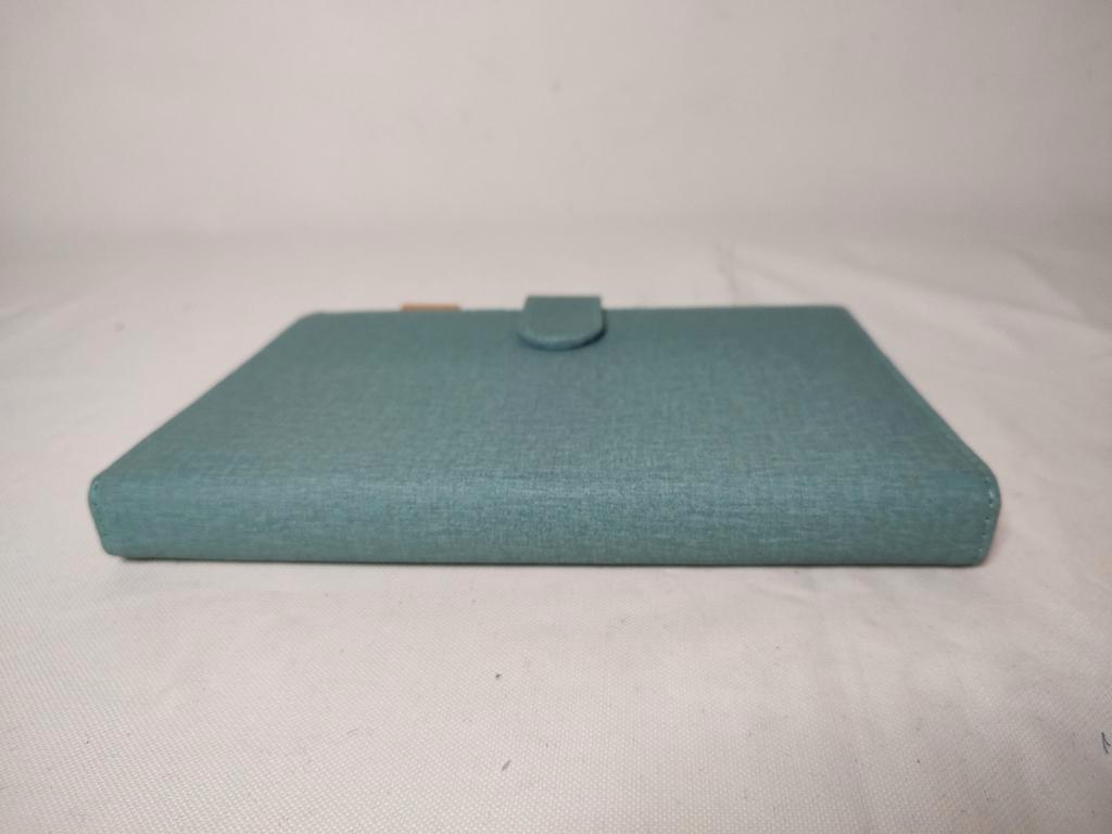 K637 Blauw/grijze agenda organizer A5 kunststof stofmotief, Diversen, Onbekend, Ophalen of Verzenden, Zo goed als nieuw, Onbekend