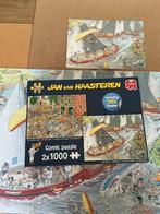 Jan nvan Haasteren 2 x 1000 stuks Skutsjesilen - Kaasmarkt, Ophalen of Verzenden, 500 t/m 1500 stukjes, Zo goed als nieuw, Legpuzzel