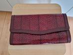 Leren tas envelop tas vintage rood slang leer, Ophalen of Verzenden, Nieuw, Rood, Avondtasje