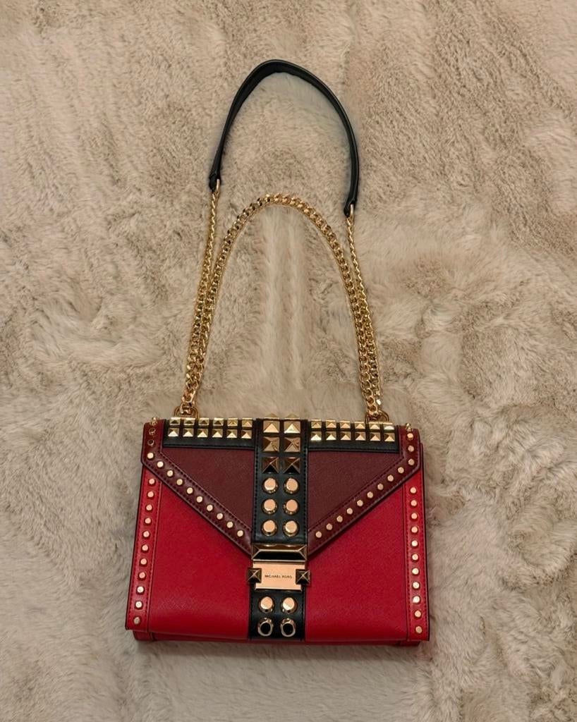 Michael Kors Tas, Ophalen of Verzenden, Zo goed als nieuw, Rood, Handtas