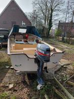 Rana 17" visboot met buitenboordmotor en trailer, Watersport en Boten, Ophalen, 30 tot 50 pk, 3 tot 6 meter, Buitenboordmotor