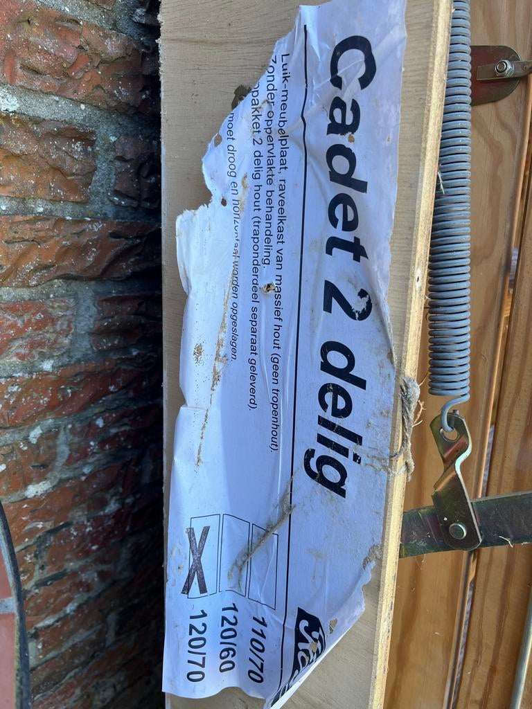 Vlizotrap 120/70 - Zolderluik met uitschuifbare trap, Ophalen, Gebruikt, Trap, Opvouwbaar of Inschuifbaar