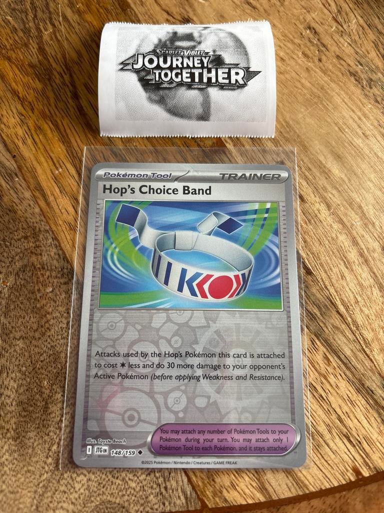 Pokémon TCG: Hop's Choice Band Trainer Kaart 148/159, Ophalen of Verzenden, Zo goed als nieuw, Losse kaart