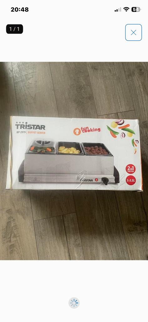 Tristar BP-2979 buffetwarmer, Ophalen, Overige typen, Metaal, Overige merken