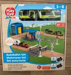 Nieuw in doos: Playtive houten snelweg met autowasstraat, Ophalen, Zo goed als nieuw, Jongen of Meisje