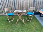 IKEA Askholmen tuinset met 2 stoelen, Gebruikt, Eettafel, Tuinset, Hout