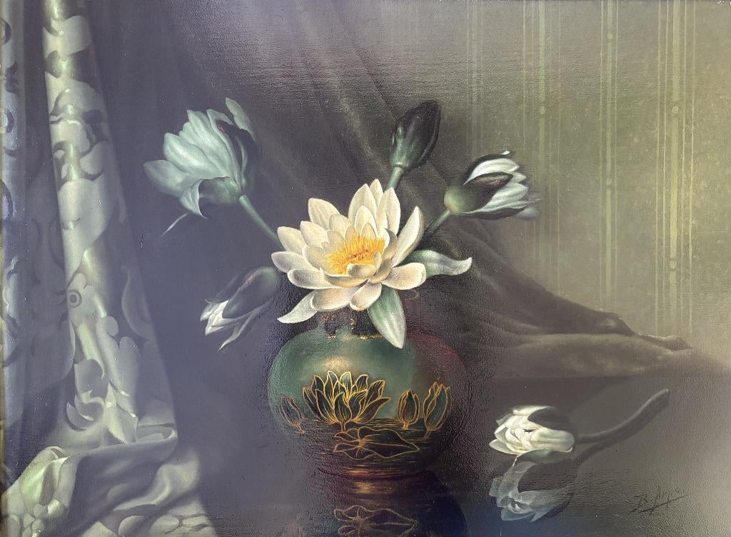 Bernardus Arps (1865-1938) - Vaas met waterlelies, Ophalen of Verzenden