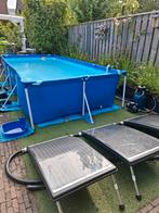 Zwembad met zonnepanelen en zandfilter, Ophalen, 80 tot 120 cm, 300 cm of meer, Opzetzwembad