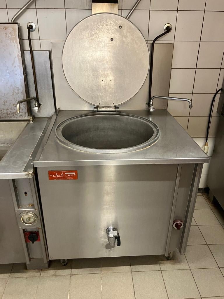 Professionele ronde kookketel van het merk Delrue, Ophalen
