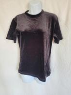 Fluwelen zwart dames t-shirt mt 36/38 merk Marca, Kleding | Dames, ., Zwart, Ophalen of Verzenden, Zo goed als nieuw