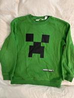 Groene Minecraft Creeper Trui H&M - Maat 134/140, Ophalen, Gebruikt, Jongen of Meisje, Trui of Vest