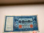 100 Mark Reichsbanknote "Flotten-Hunderter" 1910, Postzegels en Munten, Ophalen of Verzenden, Duitsland, Los biljet