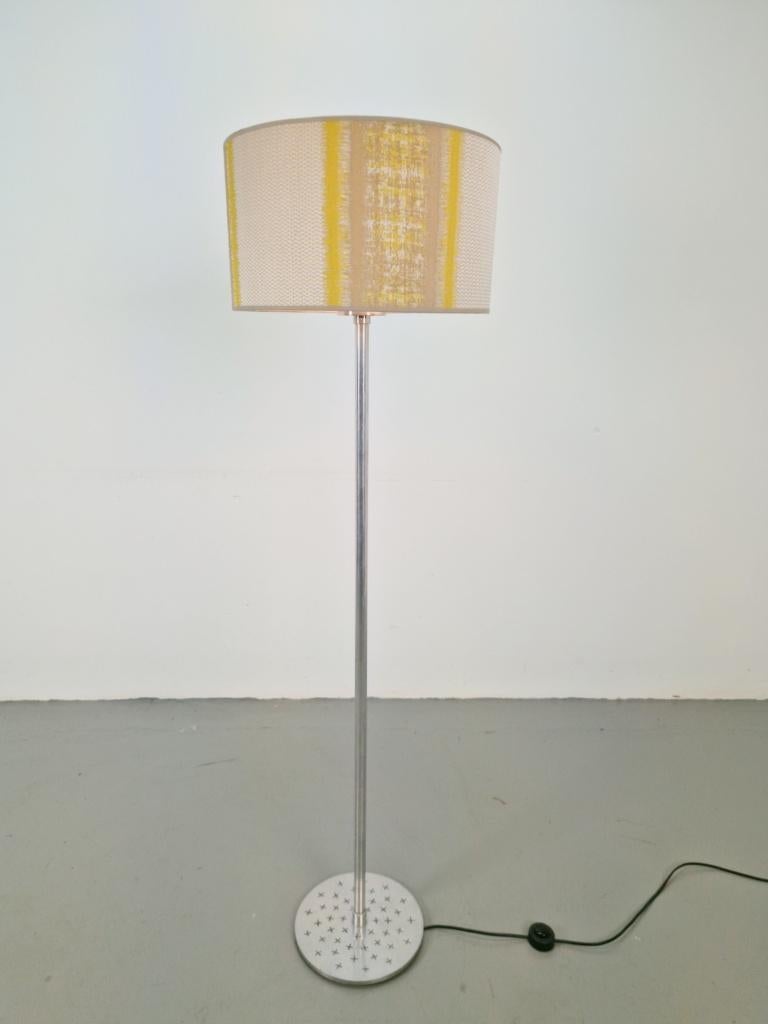 Vintage chromen alu vloerlamp Habitat, UK ´90, N, 100 tot 150 cm, Ophalen of Verzenden, N