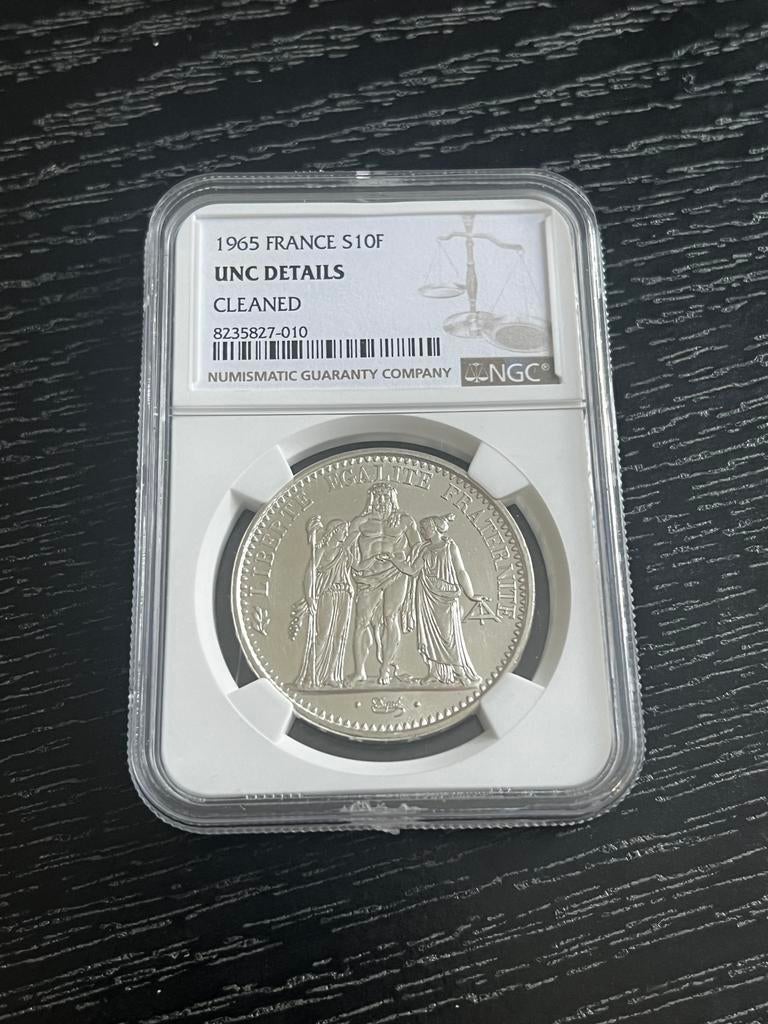 Zilveren 10 Frank 1965 Frankrijk, Ophalen of Verzenden