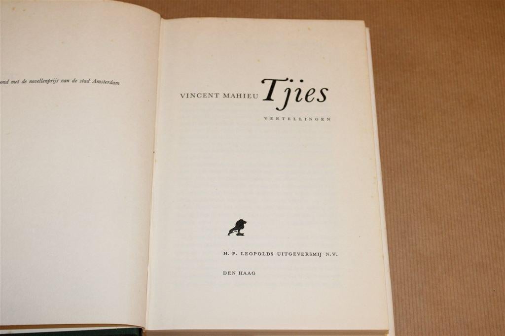 Vincent Mahieu\'s Tjies [1960] — Indische Vertellingen, Ophalen of Verzenden, Gelezen