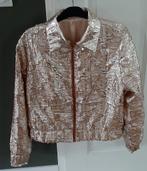 Prachtig bomberjack goudkleurig  mt 38, Ophalen, Zo goed als nieuw, Maat 38/40 (M)