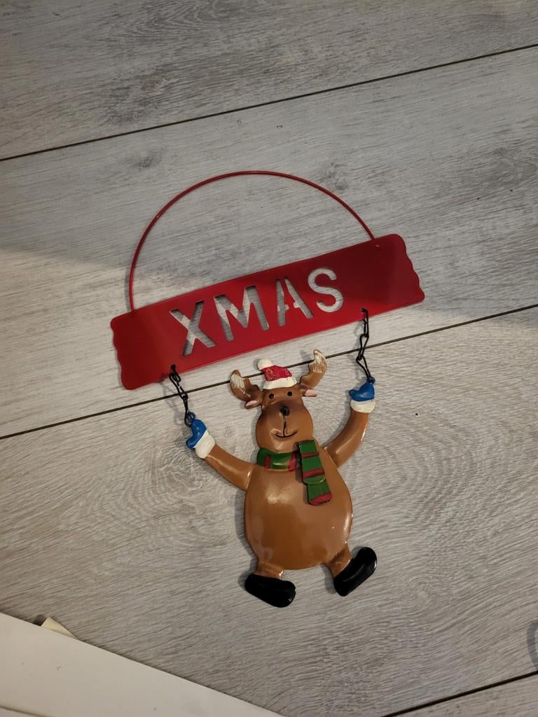 Kerst hanger xmas rendier, Diversen, Kerst, Ophalen of Verzenden