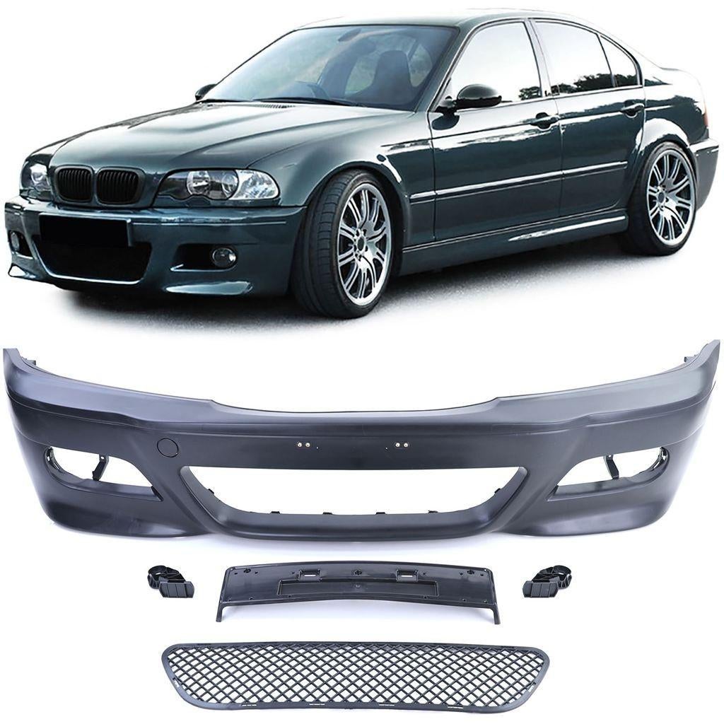 Voorbumper Voor Bmw 3 Serie E46 M Pakket Look, Verzenden, Automotive Parts, A.parts@hotmail.nl, Trasmolenlaan 12 3447 GZ Woerden