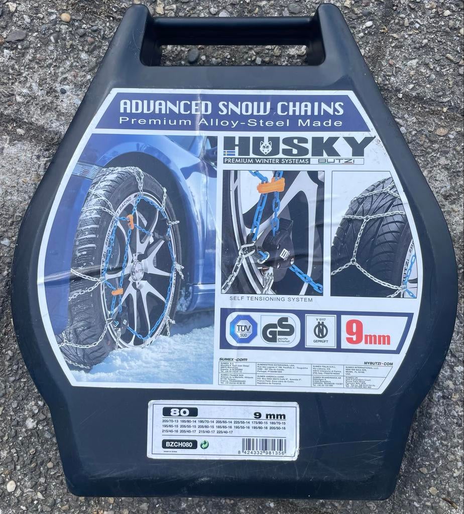 Husky 80 Sneeuwkettingen 9mm, Auto diversen, Sneeuwkettingen, Ophalen, Nieuw