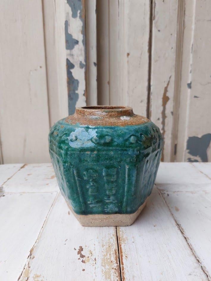 Antieke gemberpot van Shiwan aardewerk, Ophalen of Verzenden