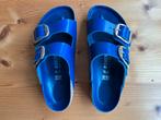 Blauwe Birkenstocks arizona big buckle -mt 38-natuurleer lak, Slippers, Blauw, Ophalen of Verzenden, Zo goed als nieuw