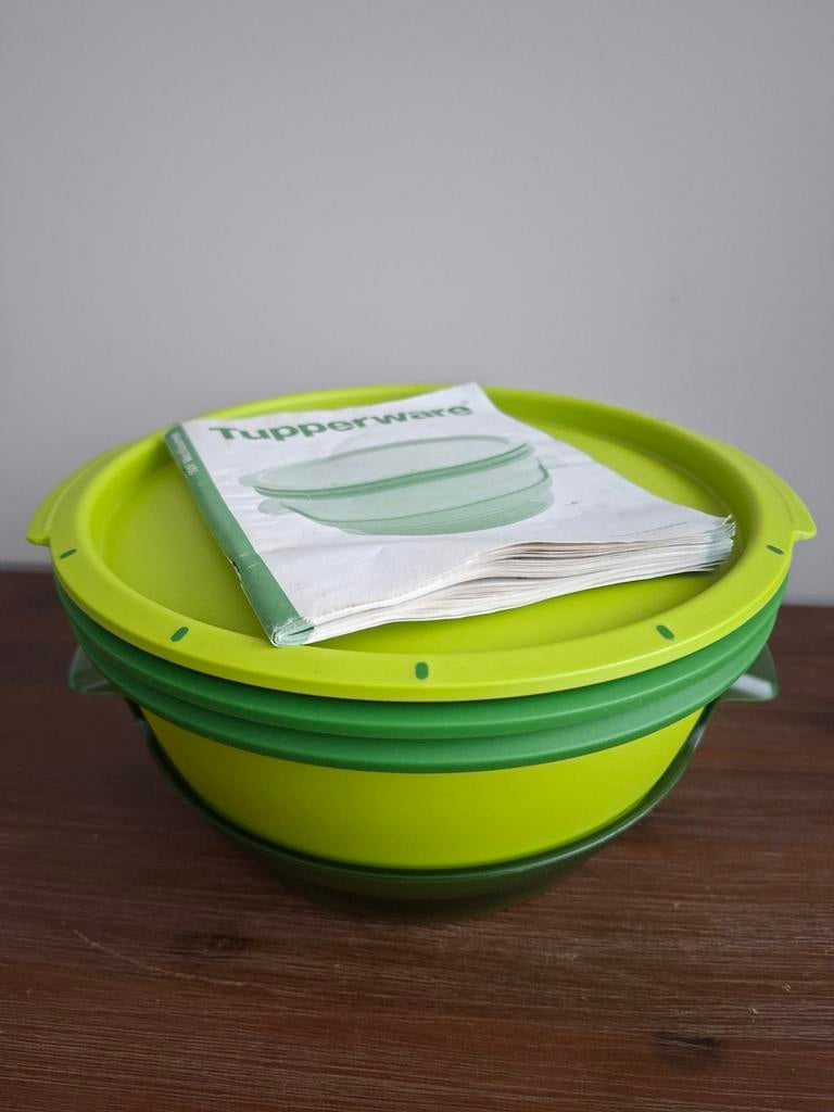 Tupperware Smart Multi-Cooker Stoompan Groen, Ophalen of Verzenden, Zo goed als nieuw, Groen, Overige typen