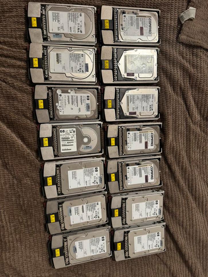 Partij HP/Compaq Server HDD SCSI Ultra320 18GB, 36GB, 73GB, Computers en Software, Harde schijven, Zo goed als nieuw, Desktop