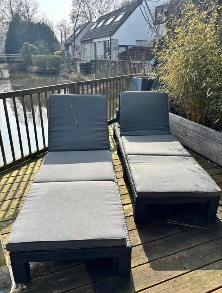 Ligbedden met kussens, Tuin en Terras, Ophalen, Gebruikt, Kunststof
