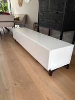 Mooie houten robuuste wit geschild dressoir, Ophalen, Zo goed als nieuw, 25 tot 50 cm, 150 tot 200 cm