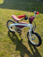 Kinderfietsje bmw wit met roze, Fietsen en Brommers, Ophalen, Gebruikt, Minder dan 16 inch