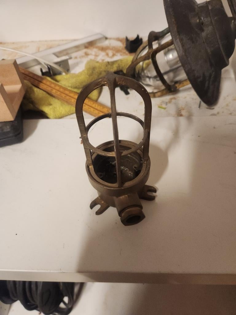 Koperen scheepslamp, Antiek en Kunst, Ophalen of Verzenden