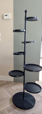 Metalen plantenstandaard, 1.35m hoog, voor meerdere planten, Gebruikt, Minder dan 60 cm, Rond, Ophalen of Verzenden