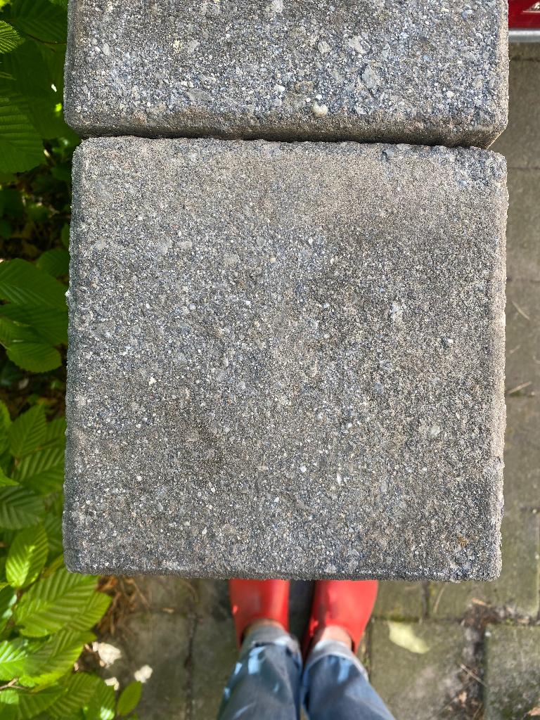 straattegels 21x21, Tuin en Terras, Ophalen, Gebruikt, Klinkers, 10 m² of meer