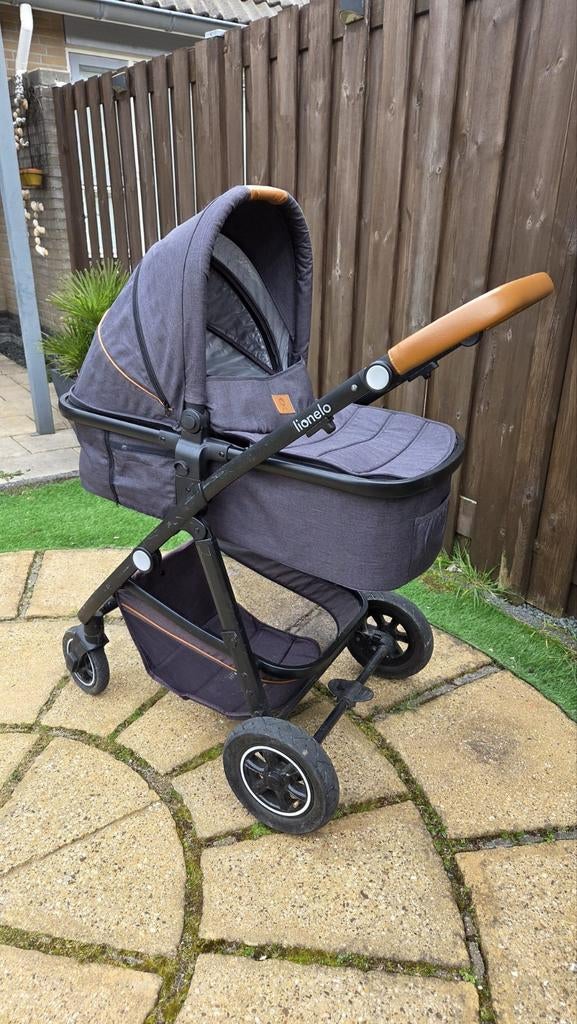 Lionelo Combi kinderwagen, Gebruikt, Combiwagen, Verstelbare duwstang, Ophalen