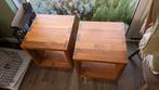 Massieve Teakhouten Kubussen - Bijzettafels/Salontafel, Huis en Inrichting, Tafels | Bijzettafels, Minder dan 55 cm, Gebruikt
